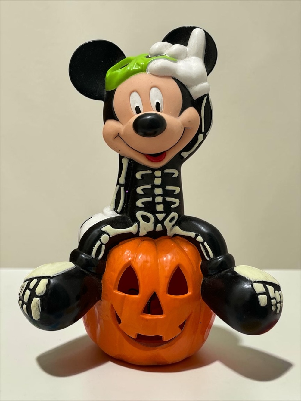 Vintage 1999 Disney Mickey Mouse Skeleton Halloween decoration